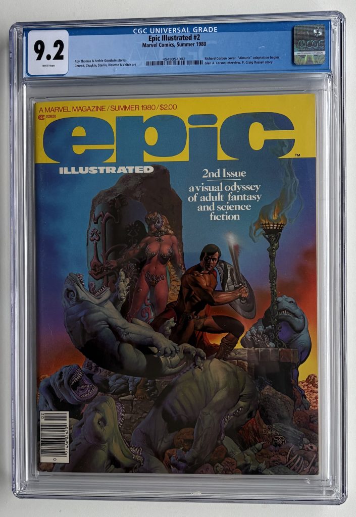 Epic Illustrated #2 (1980) CGC 9.2 - Marvel Magazine