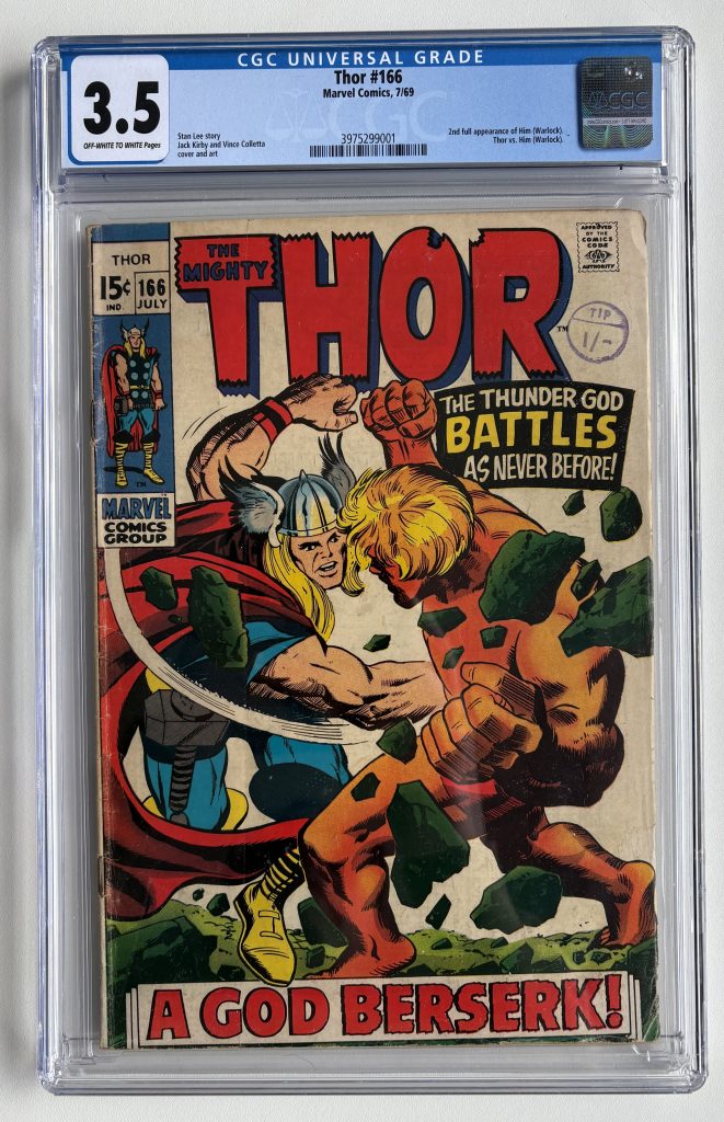Mighty Thor #166 (1969) CGC 3.5 - Silver Age Marvel