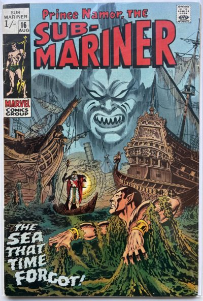 Sub-Mariner #16 (1969) Silver Age UK Price Variant – Severin & Giacoia Cover