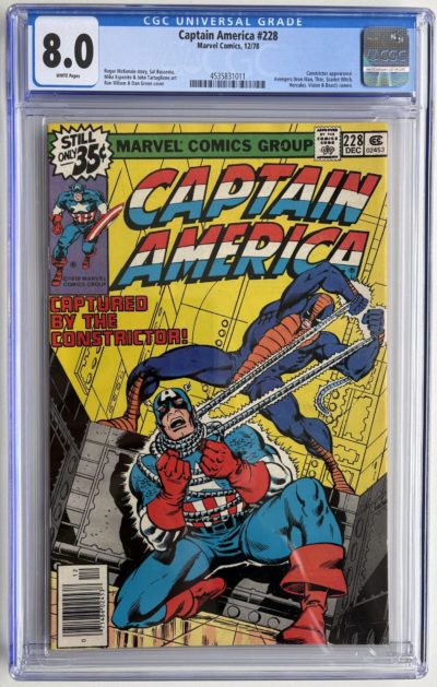 Captain America #228 (1978) — CGC 8.0 White Pages