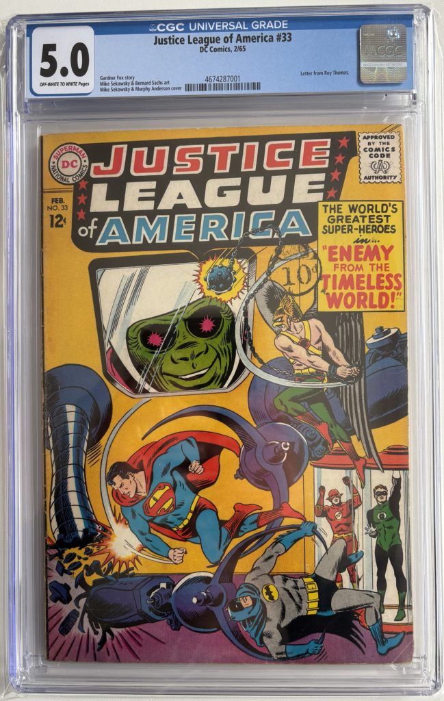 Justice League of America #33 (1965) CGC 5.0 - Silver Age Comic
