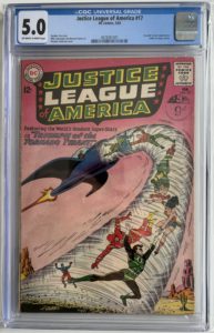 🔑 Justice League of America #17 (1963) CGC 5.0 - First Appearance of Tornado