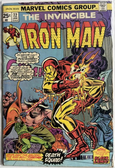 Iron Man #72 (January 1975) | Bronze Age Marvel | Death Squad! | Raw Comic