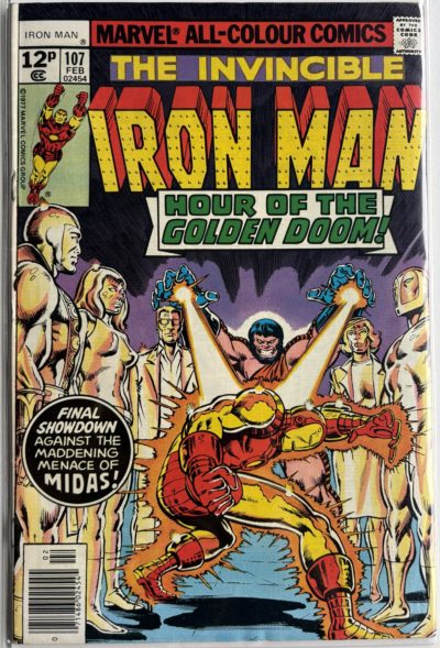 The Invincible Iron Man #107 (1978) | UK 12p Price Variant | Marvel Bronze Age Comic