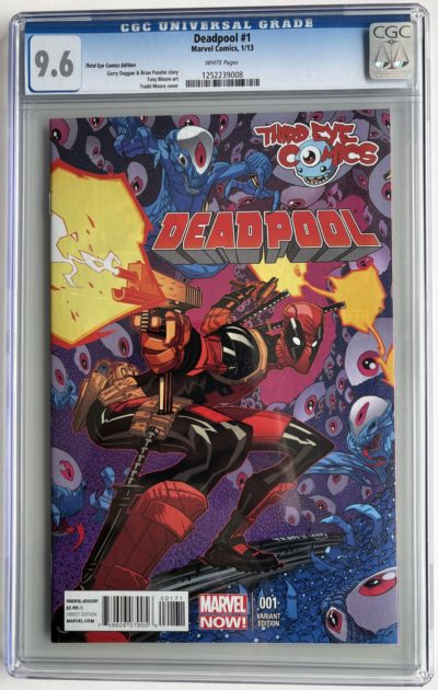 🔑 Deadpool #1 (2013) CGC 9.6 - Third Eye Comics Variant | Tradd Moore Cover