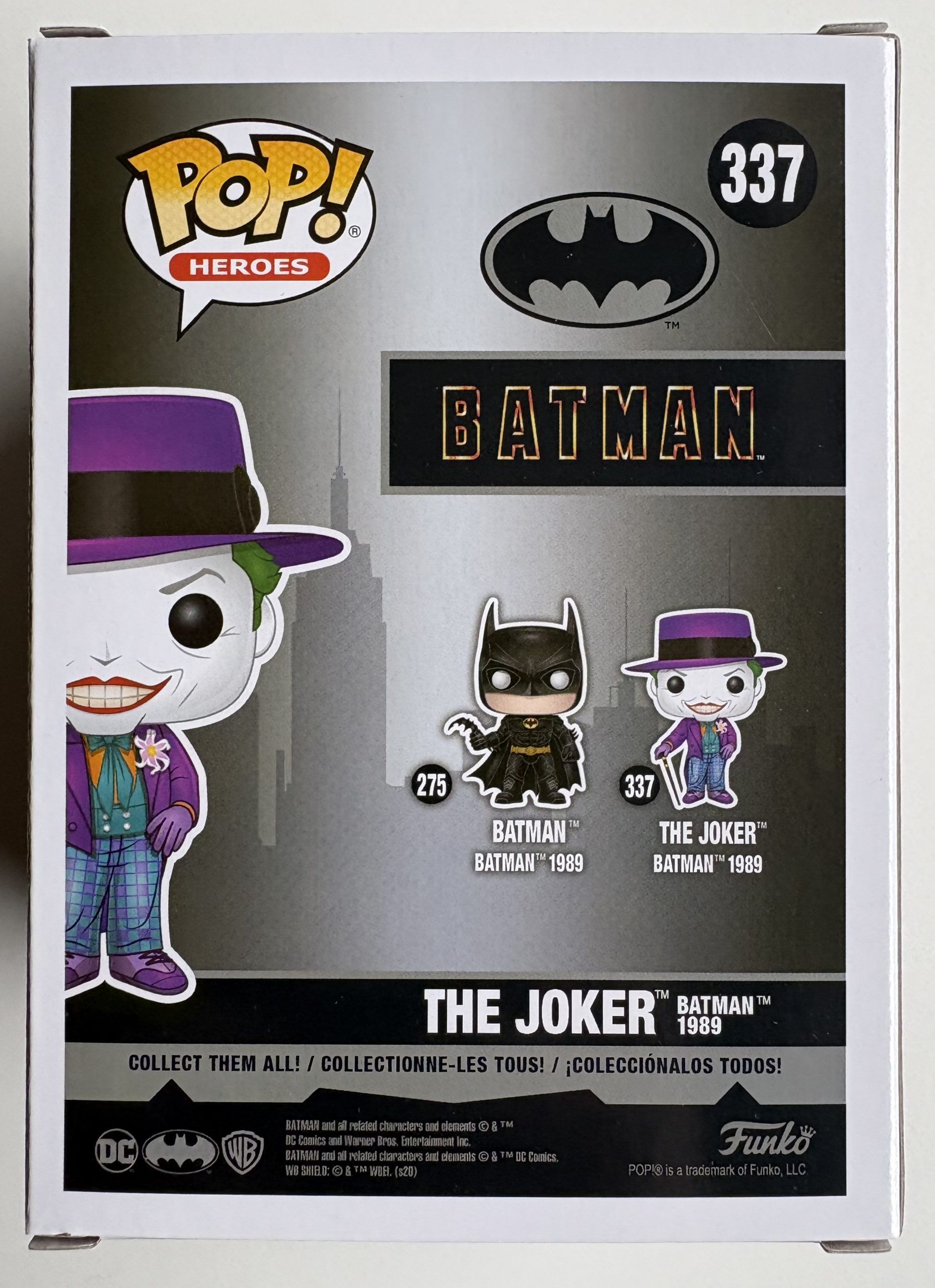Funko Pop! Heroes Batman #337 – The Joker (Batman 1989) Vinyl Figure – DC Collectible Back