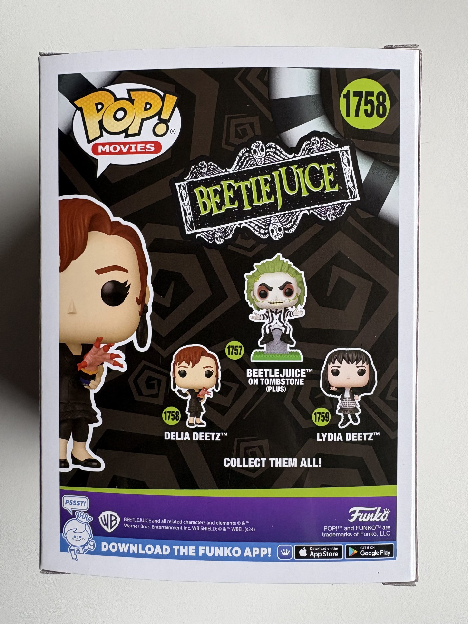 Funko Pop! Movies Beetlejuice #1758 – Delia Deetz Vinyl Figure Back