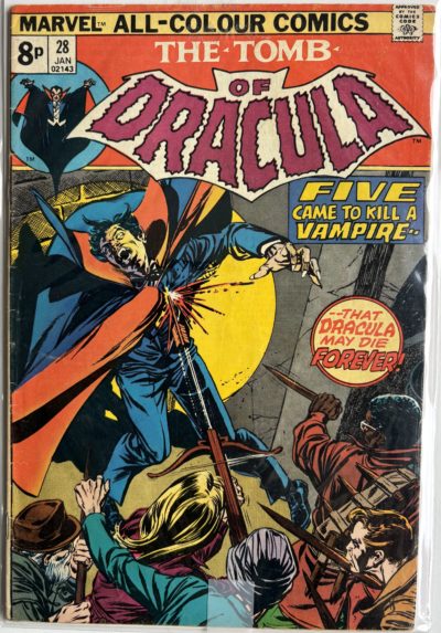 Tomb of Dracula #28 (1975) Bronze Age Marvel Comic