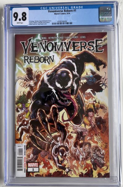 Venomverse Reborn #1 (2024) CGC 9.8 White Pages – Greg Land Cover