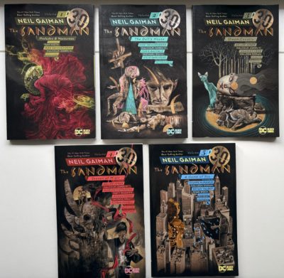 The Sandman Volumes 1–5 30th Anniversary Edition TPB Set (DC Black Label)