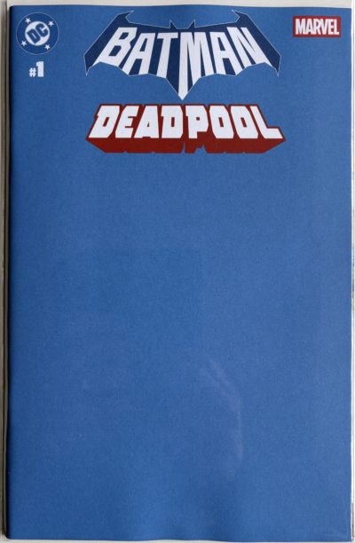 Batman / Deadpool #1 Blank Sketch Variant Cover | DC x Marvel | Sketch Cover | Unused