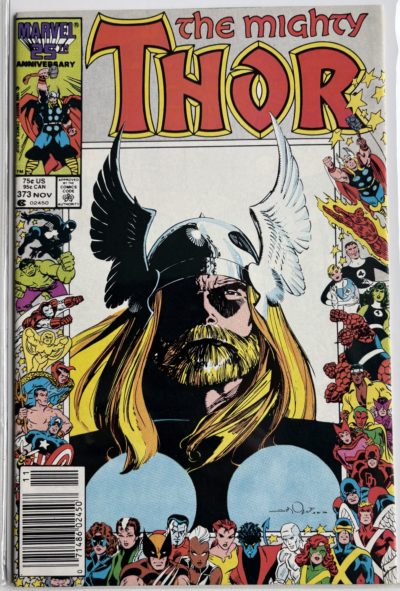 The Mighty Thor #373 | Marvel Comics 1986 | Classic Walt Simonson Cover | 25th Anniversary Border