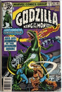 Godzilla #20 (1979) Marvel Comics | Fantastic Four Guest Appearance | Bronze Age
