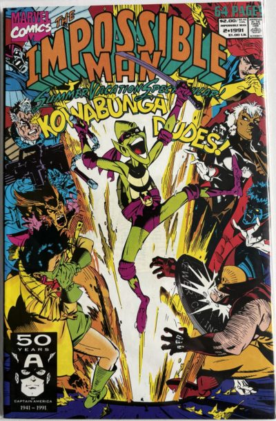 The Impossible Man Summer Vacation Spectacular (1991) #2 | UK Price Variant | Marvel Comic