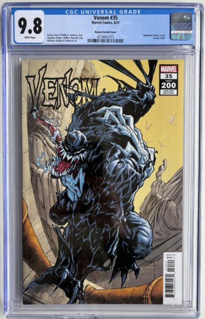 Venom #35 (Legacy #200) CGC 9.8 White Pages Humberto Ramos Variant Marvel 2021