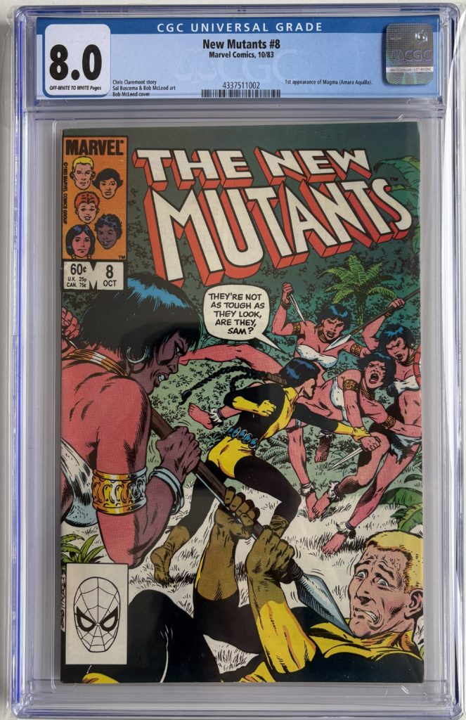 CGC 8.0 New Mutants #8 (1983) | 1st Appearance of Magma (Amara Aquilla) | Marvel Key Issue