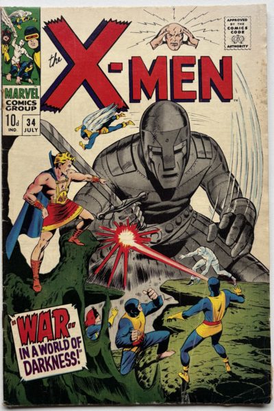 X-Men #34 (1967) Marvel Silver Age Comic | Original X-Men | Complete VG/FN