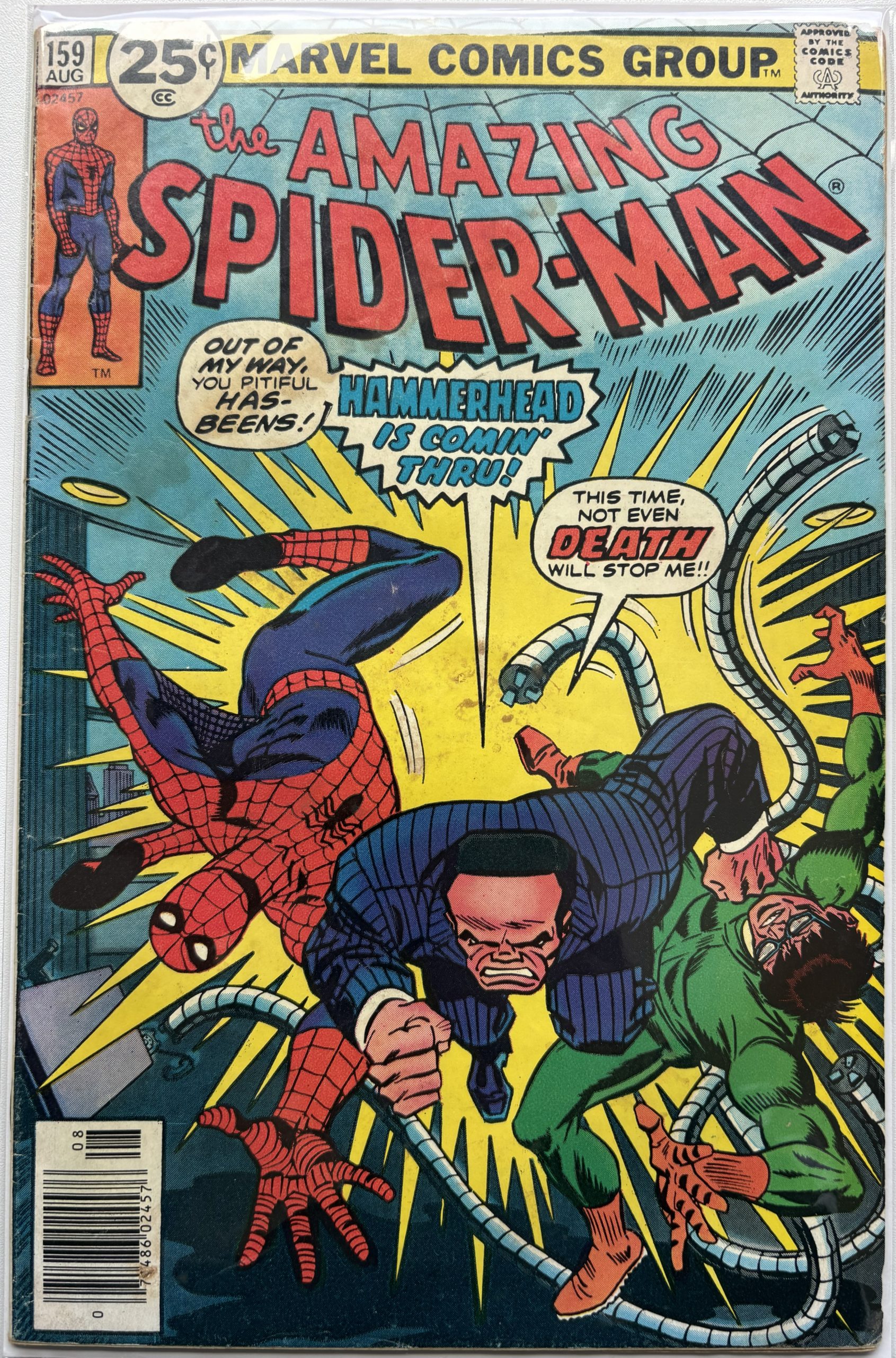 The Amazing Spider-Man #159 (1976) Marvel Bronze Age Hammerhead & Doctor Octopus