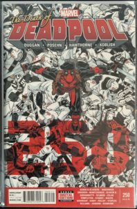 Deadpool #45 #250 Death of Deadpool Tony Moore 1:100 Variant Marvel 2015