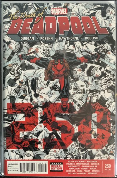 Deadpool #45 #250 Death of Deadpool Tony Moore 1:100 Variant Marvel 2015