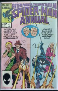 Marvel - Peter Parker, The Spectacular Spider-Man Annual - #4 (1984) - Black Suit Spider-Man - Bob Hall Cover