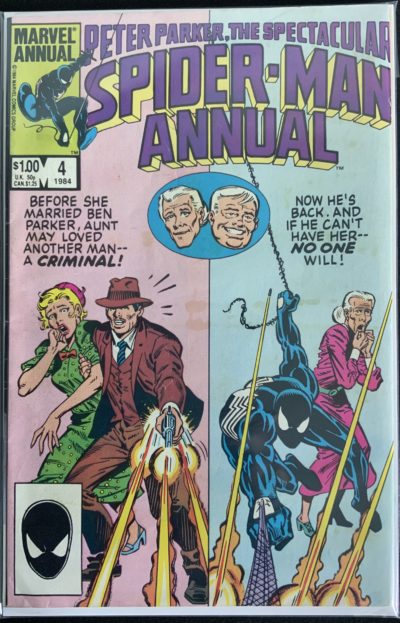 Marvel - Peter Parker, The Spectacular Spider-Man Annual - #4 (1984) - Black Suit Spider-Man - Bob Hall Cover