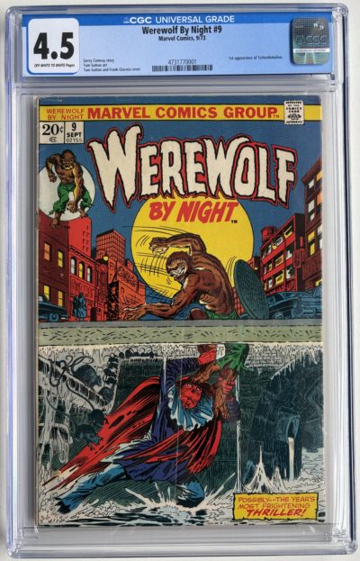 Werewolf by Night #9 CGC 4.5 (1973) 1st Tatterdemalion Marvel Bronze Age