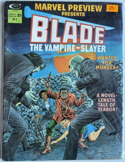 Marvel Preview #3 (1975) Marvel Comics - Blade Origin & 1st Appearances of Jamal Afari and Dai Thomas