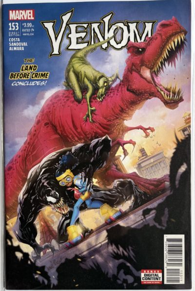 Venom - #153 - 2017 - Marvel Comics - Moon Girl & Devil Dinosaur / Land Before Crime Finale
