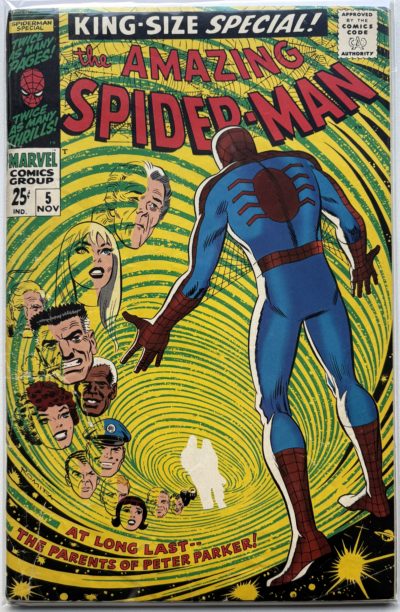 The Amazing Spider-Man Annual - #5 - 1968 - Marvel Comics - First Appearance of Peter Parker's Parents / Detached Cover