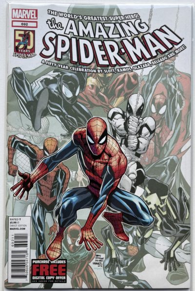 The Amazing Spider-Man - #692 - 2012 - Marvel Comics - 50th Anniversary Special / First Appearance of Alpha (Andy Maguire)