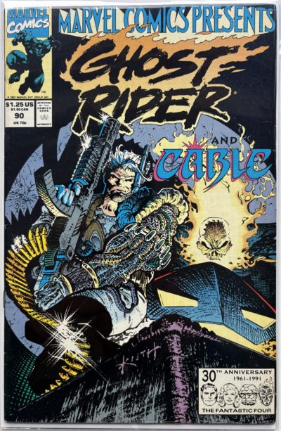 Marvel Comics Presents - #90 - 1991 - Marvel Comics - Ghost Rider & Cable Team-Up / Sam Kieth Cover
