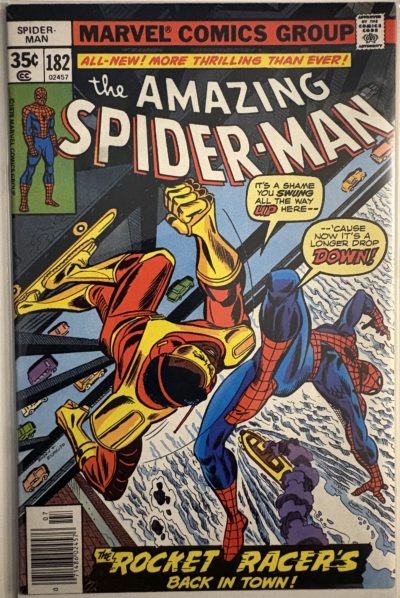 The Amazing Spider-Man - #182 - 1978 - Marvel Comics - Rocket Racer Returns / Bronze Age Newsstand Edition
