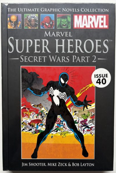 Marvel Super Heroes: Secret Wars Part 2 - Issue 40 - 2012 - Hachette / Marvel - Origin of Spider-Man's Black Costume - Hardcover
