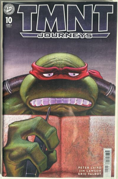 TMNT Journeys - Issue 10 - 2025 - IDW Publishing - Cover A - Raphael Close-Up Cover - Mirage Comics Continuation