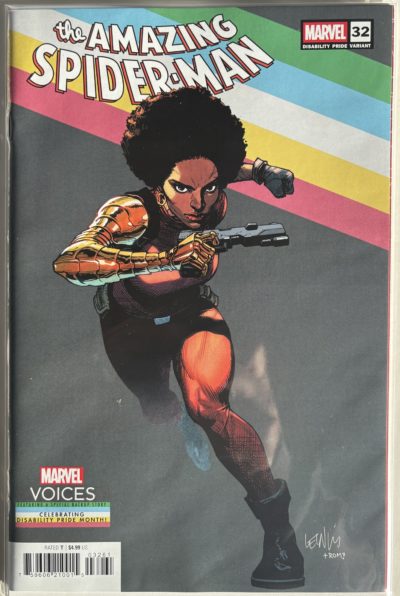 The Amazing Spider-Man - #32 - 2025 - Marvel Comics - Disability Pride Variant - Misty Knight Cover - Marvel Voices Backup Story