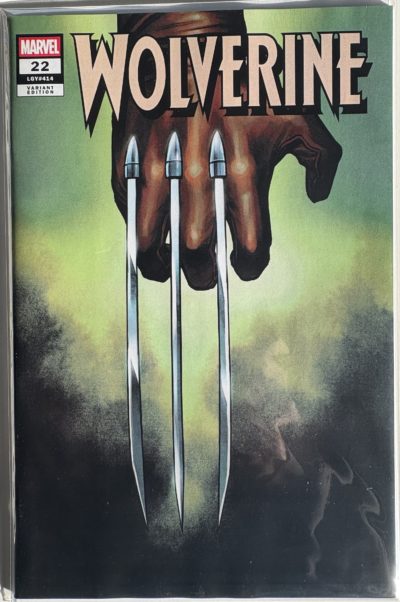 Wolverine - #22 - 2022 - Marvel Comics - Variant Cover Featuring Wolverine’s Adamantium Claws - Legacy #414