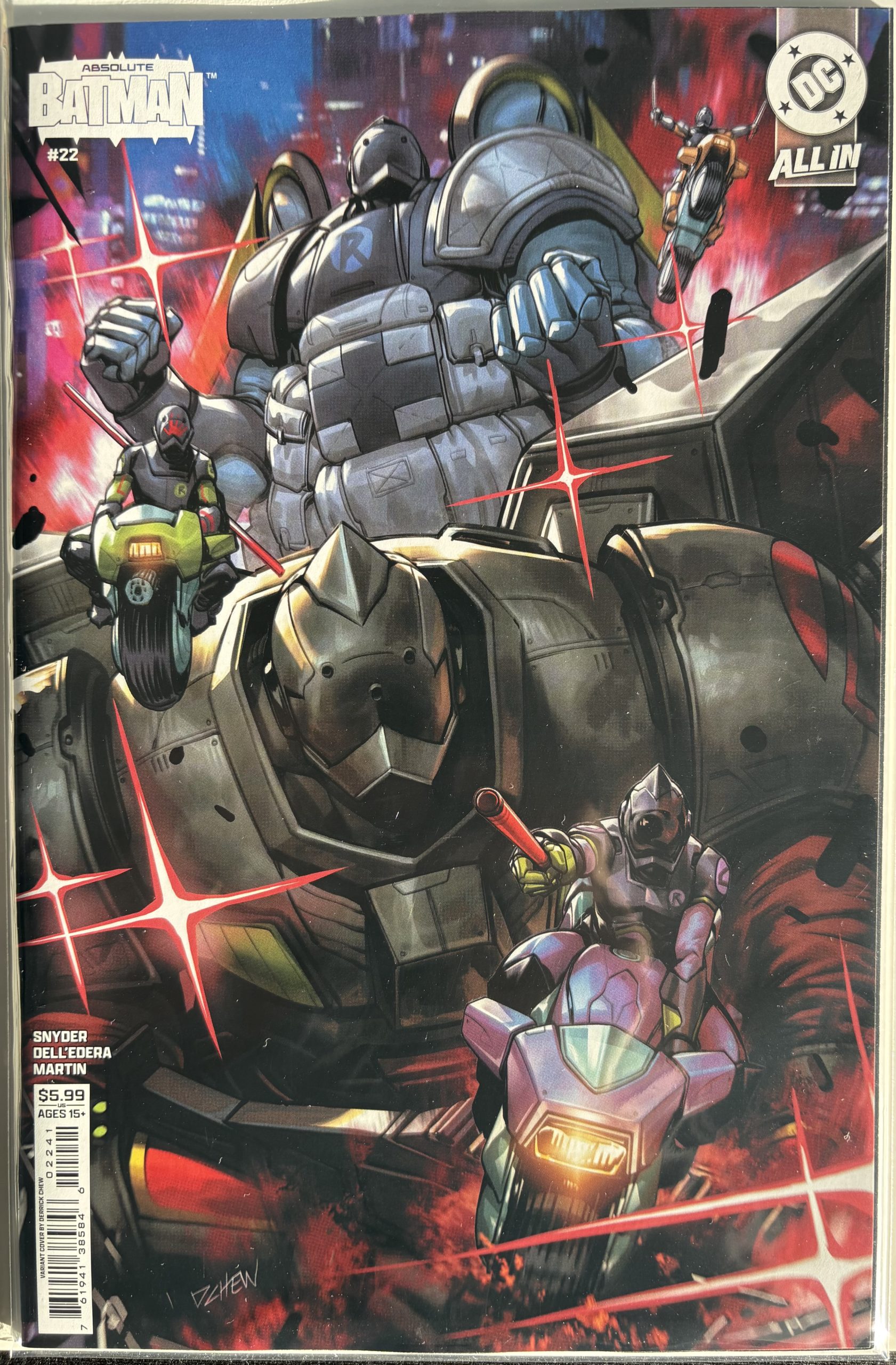 Absolute Batman - #22 - 2026 - DC Comics - Derrick Chew Cover D Cardstock Variant - Absolute Robins & Harley Quinn Origin