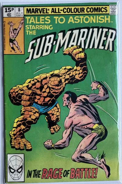 Tales to Astonish Starring the Sub-Mariner - #8 - 1980 - Marvel Comics UK - Sub-Mariner vs The Thing - Bronze Age Comic