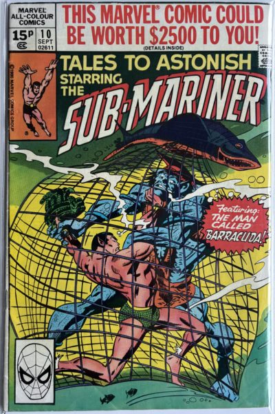 Tales to Astonish Starring the Sub-Mariner - #10 - 1980 - Marvel Comics UK - The Man Called Barracuda! - Bronze Age Comic