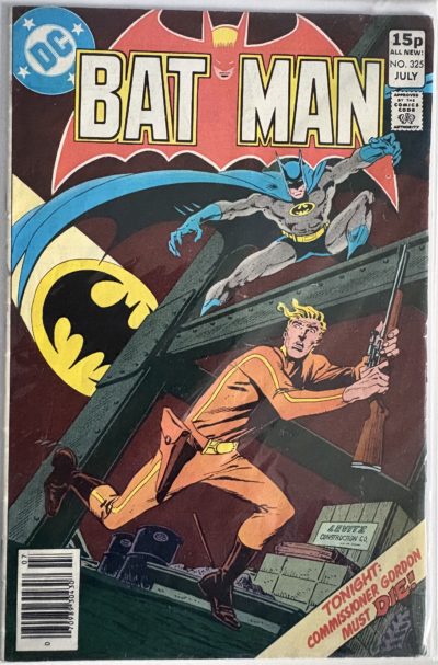 Batman - #325 - 1980 - DC Comics - Commissioner Gordon Must Die! - Bronze Age UK 15p Edition