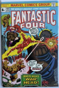 Fantastic Four #137 - 1973 - Marvel Comics - Original UK 6p Pence Edition - Warhead Appearance - Bronze Age