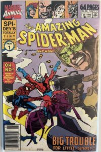 The Amazing Spider-Man Annual #24 - 1990 - Marvel Comics - Ant-Man Team-Up - Spidey's Totally Tiny Adventure Part 1 - Newsstand Edition